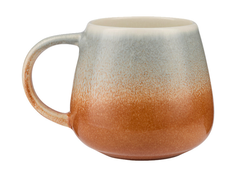 Maxwell & Williams Aurora Snug Mug Blue Caramel 410ML angle view - The Mug Club collection