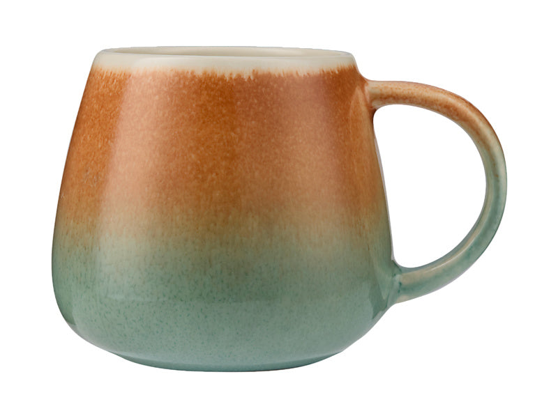 Maxwell & Williams The Mug Club Aurora Snug Mug Caramel Green - reactive glaze stoneware mug