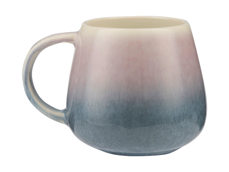 Maxwell & Williams Aurora Snug Mug Purple Blue 410ml angle view - reactive glaze mug club