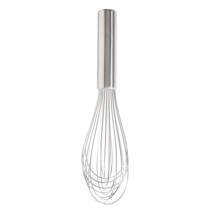 SKU G0000030 Premium Stainless Steel Weighted Balloon Whisk 27x7x7cm 12 wire satin finish