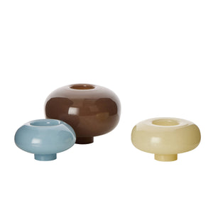 Amalfi Tutti Stack Vase 3pcs Soft Multi-Coloured - decorative vase