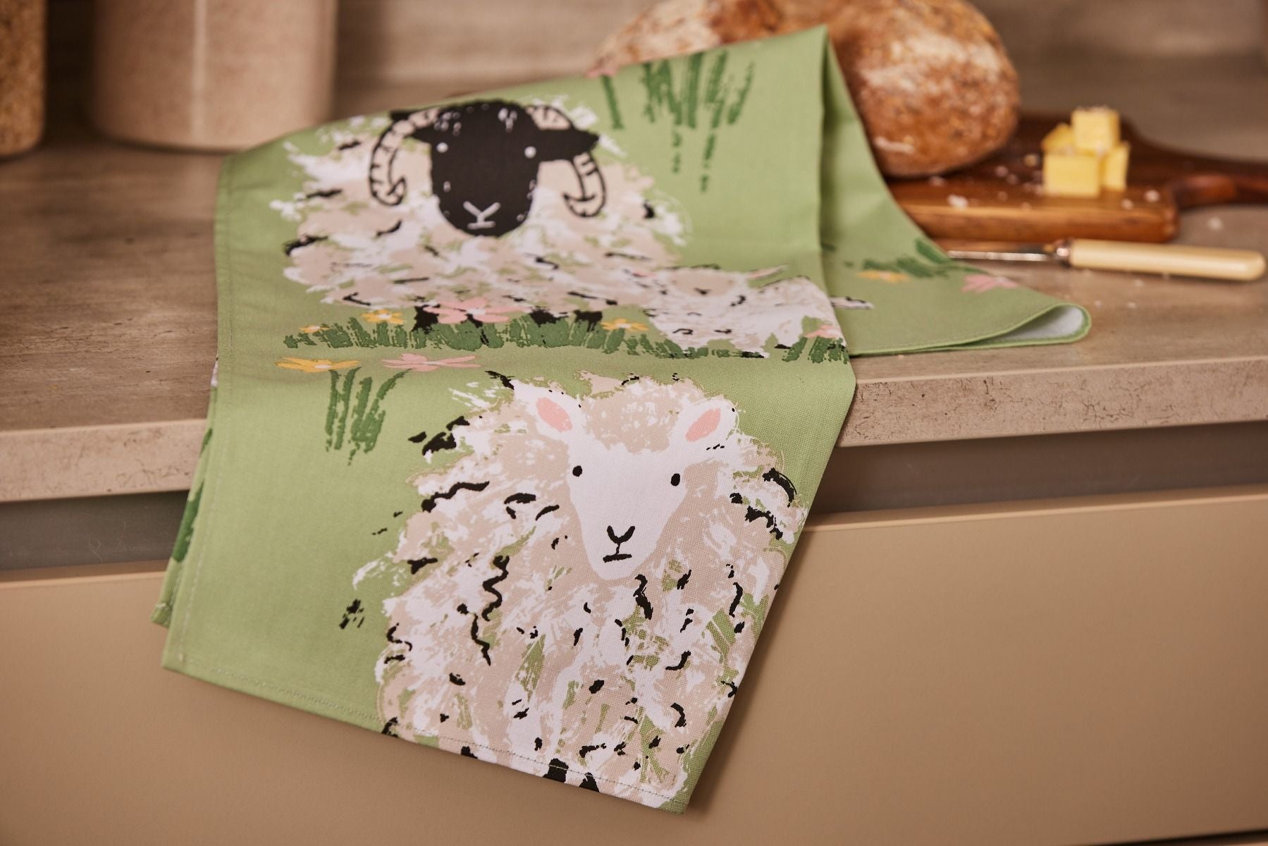 Tea Towel - Woolly Sheep