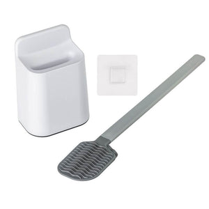 Vigar Essential Wall Mounted Toilet Brush Set White detail shot