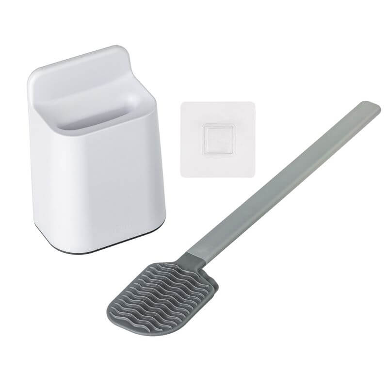 Vigar Essential Wall Mounted Toilet Brush Set White detail shot