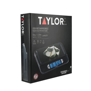 Taylor Pro Digital Kitchen Scale 5kg USB Rechargeable - view 2
