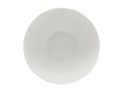 Maxwell & Williams White Basics Noodle Bowl 18cm overhead view - porcelain tableware