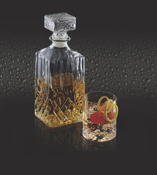 BarCraft Whisky Decanter and Tumbler Set