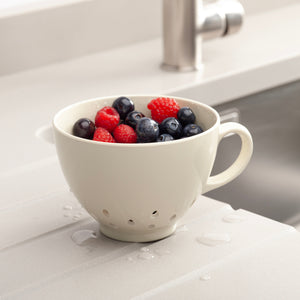 Zeal Keep It Handy Berry Colander Cream - kitchen colander