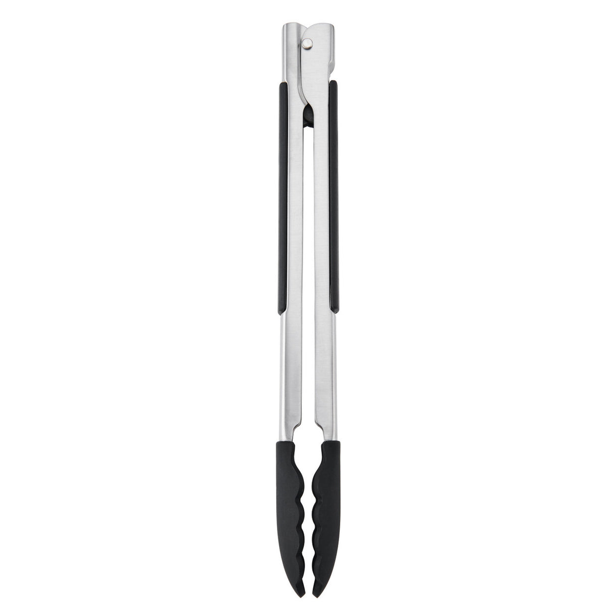 KitchenAid Silicone Tip Side Locking Tongs 30cm - stainless steel with side-lock handle