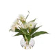 Rogue Flowering Eucalyptus Phoebe Faux Stem White