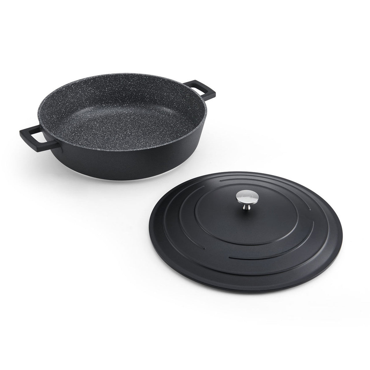 Mastercraft Cast Aluminium Shallow Casserole 5L 32cm Black - view 2