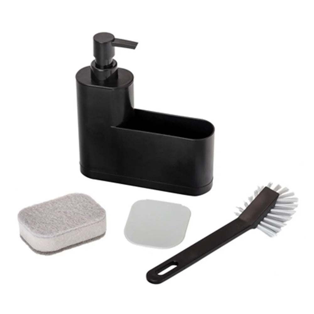 Black Monobloc 3 pc Sink Caddy Set