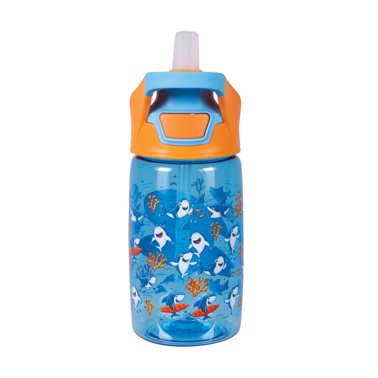 Yum Yum Tritan Bottle 450ml - Surfing Sharkie