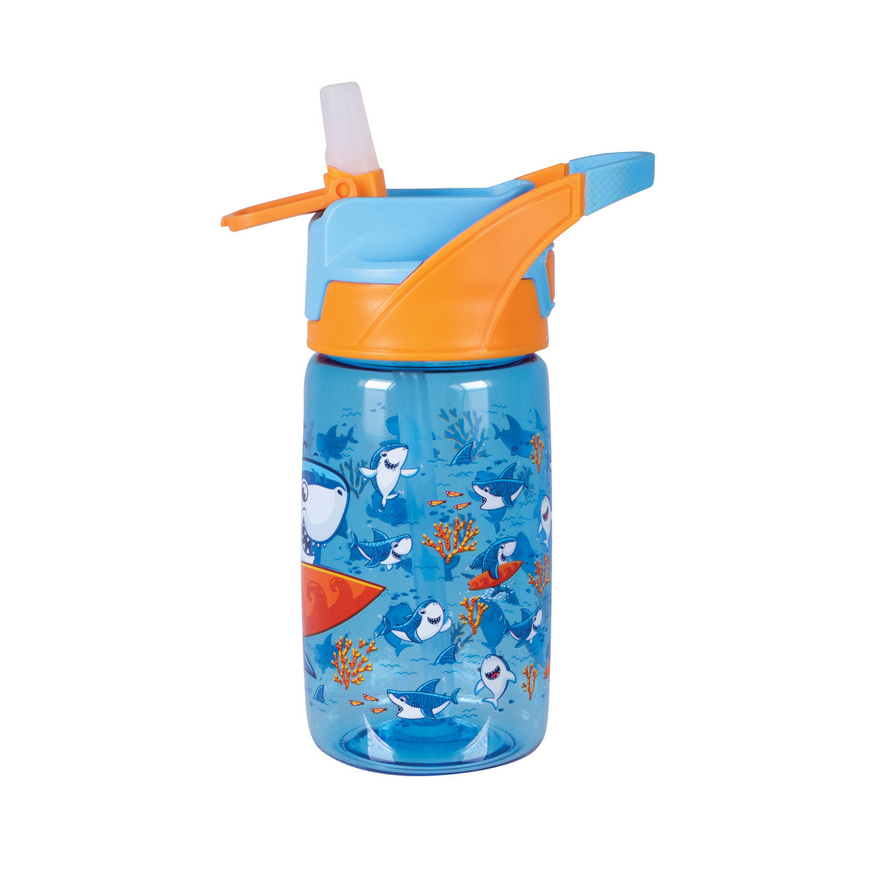 Yum Yum Tritan Bottle 450ml - Surfing Sharkie
