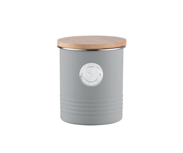 Typhoon Living Grey Tea Canister