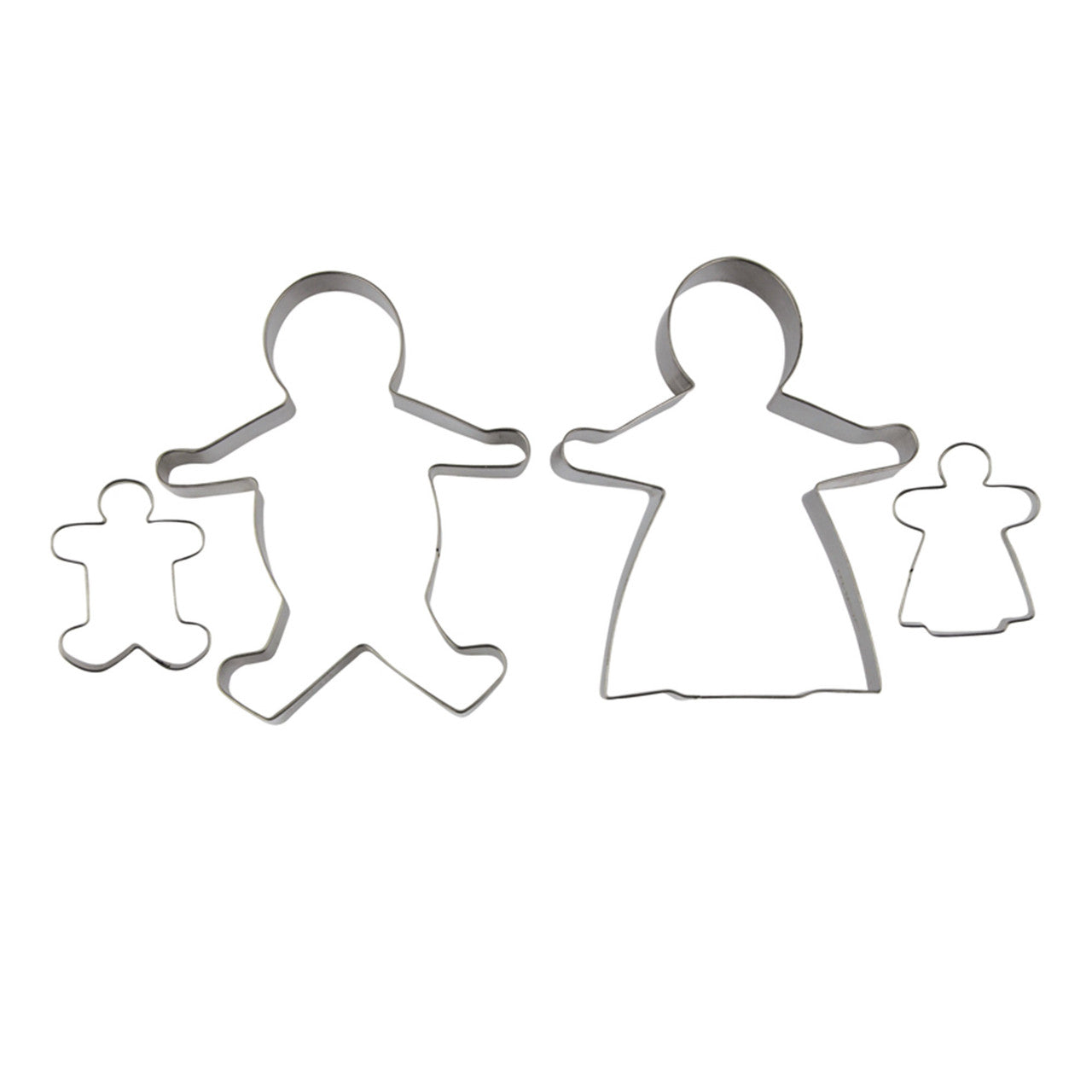 Gingerbread Family Cookie Cutters 4 Piece Set