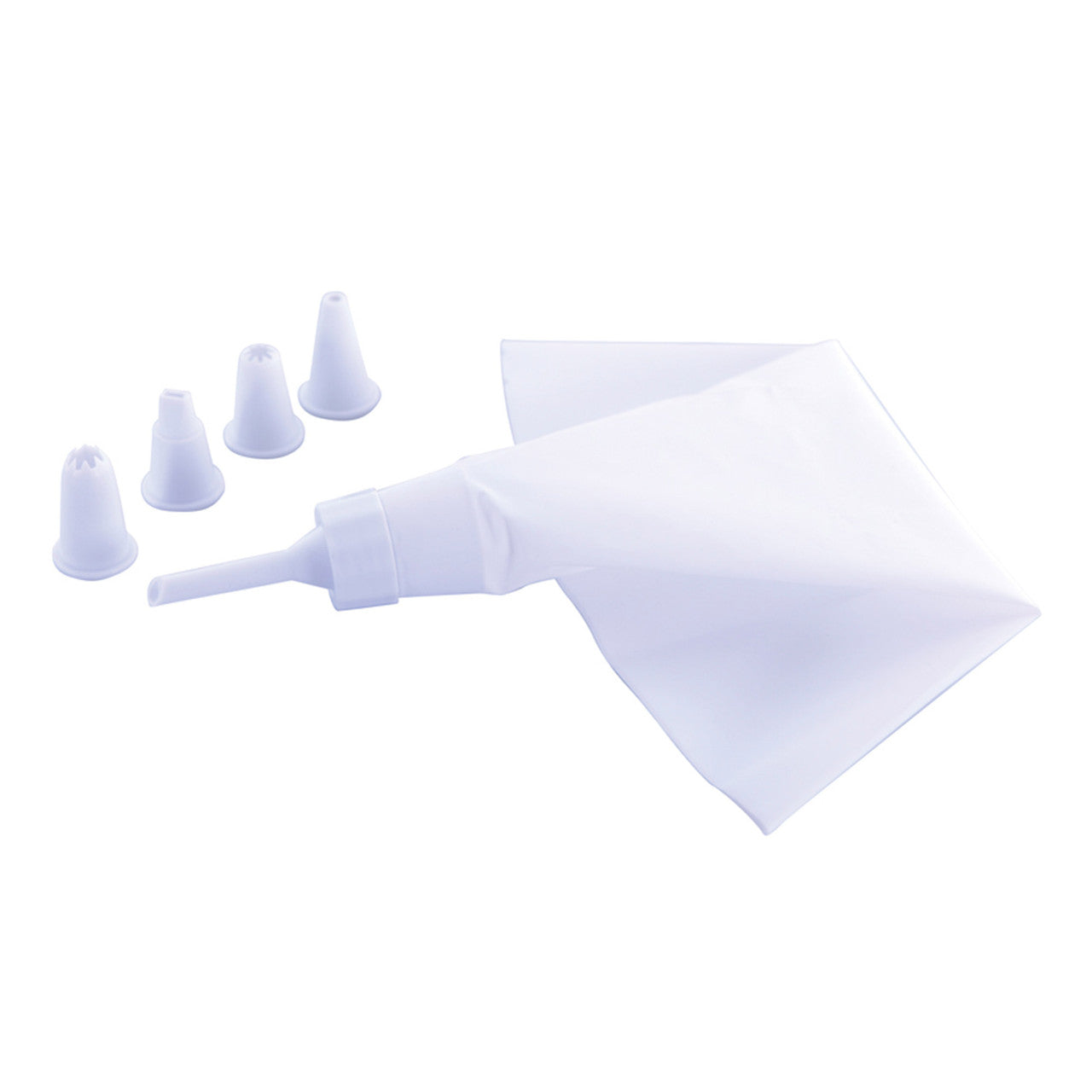 Icing Set With 5 Plastic Nozzles - Peva 35cm Bag