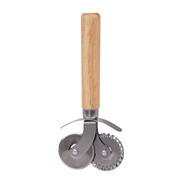 Appetito Stainless Steel Dual Pastry/Pasta Cutter Wheel