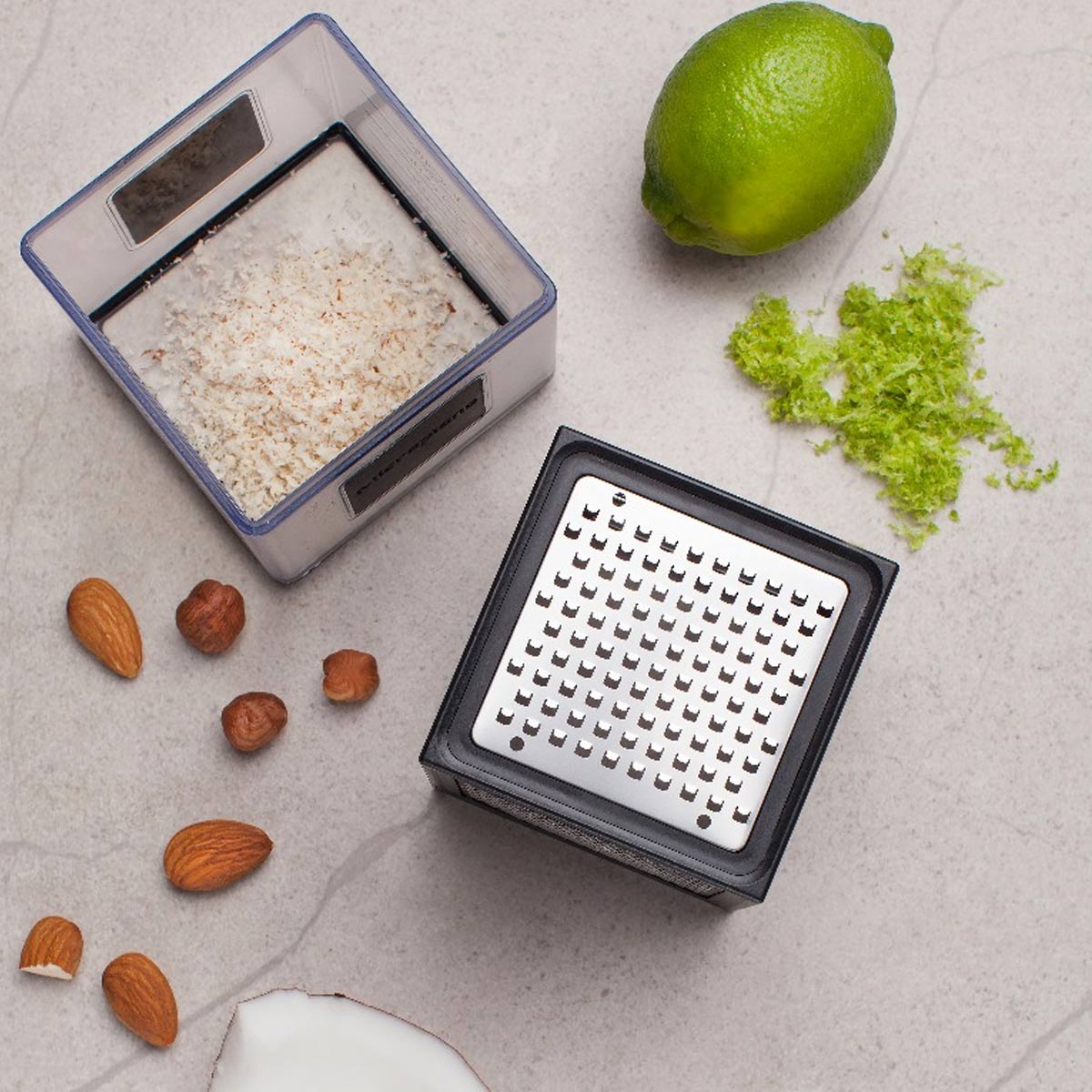 DKSH-CUBE CHEESE GRATE- with measure container