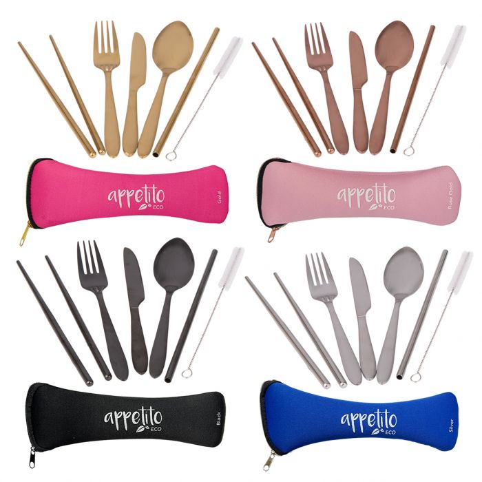 Traveller's Cutlery Set Assorted Colours