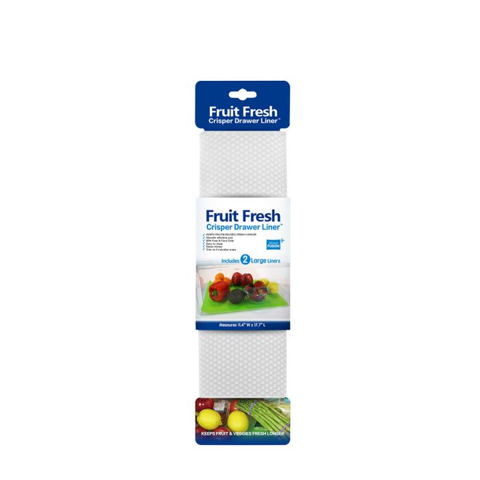Grand Fusion "Fruit Fresh" Crisper Drawer Liner Set 2 - Clear