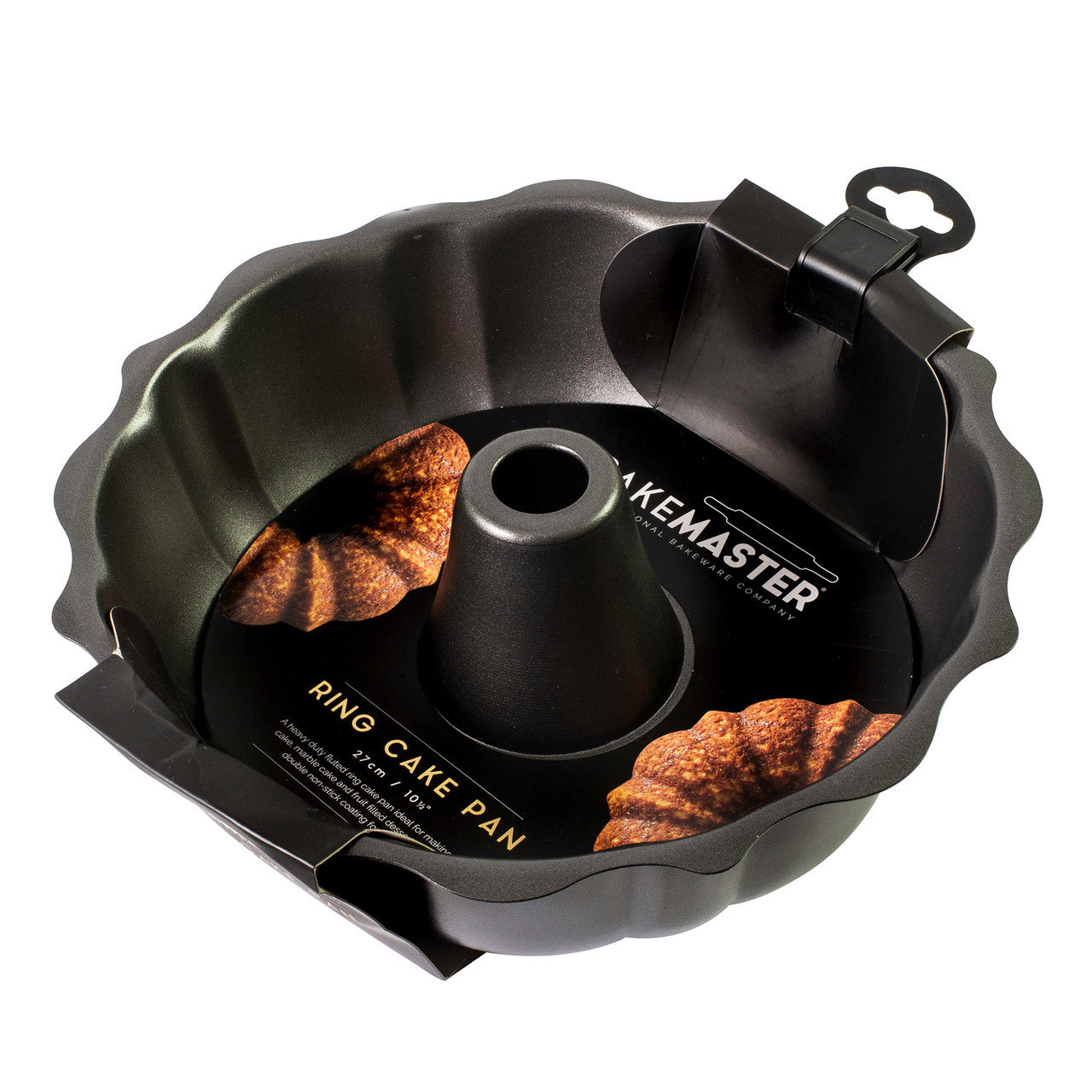 Bakemaster Fluted Ring Cake Pan