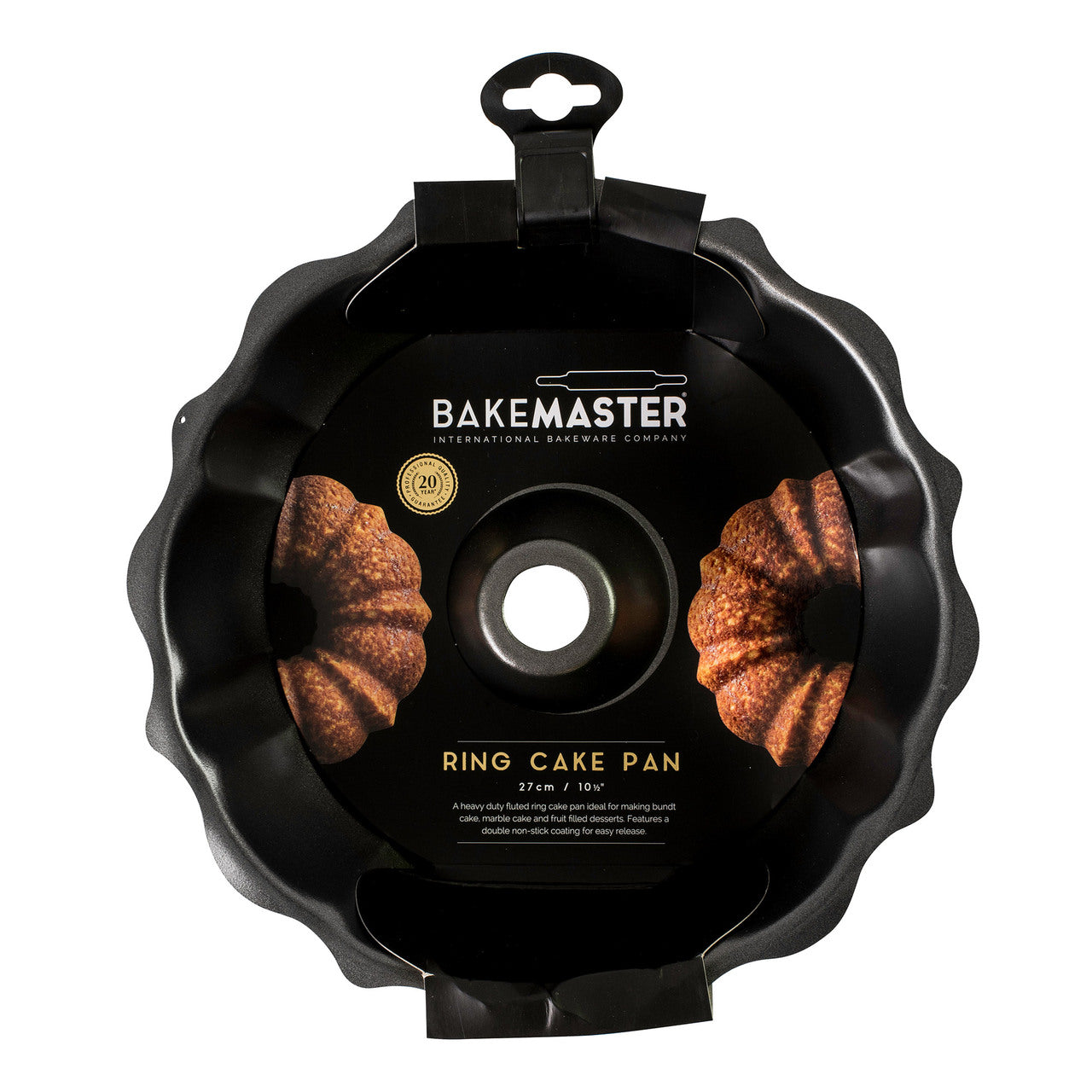 Bakemaster Fluted Ring Cake Pan