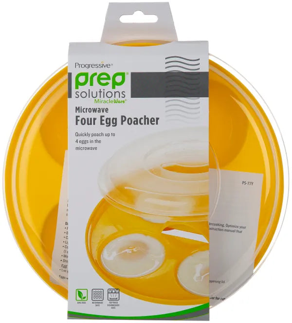Egg x 4 Poacher Microwave Fresh Decor