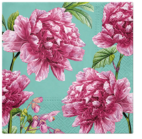 Lunch Napkins 33cm Beautiful Peonies