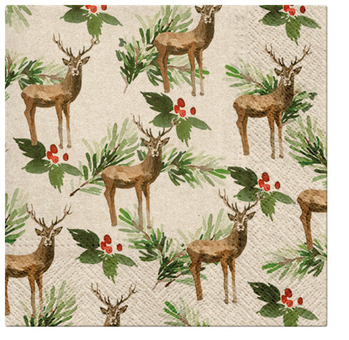 Lunch Serviettes 33cm We Care Deer – Paw