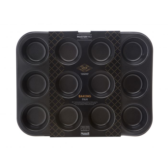 M/PRO NON STICK 12 CUP MUFFIN/CUPCAKE PAN