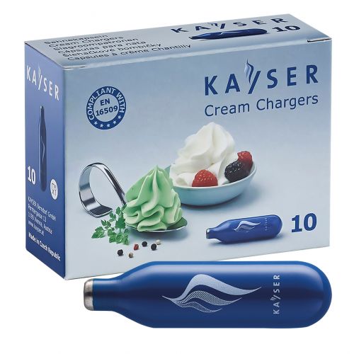 Cream Charger Bulbs Box of 10 – Blue – Kayser