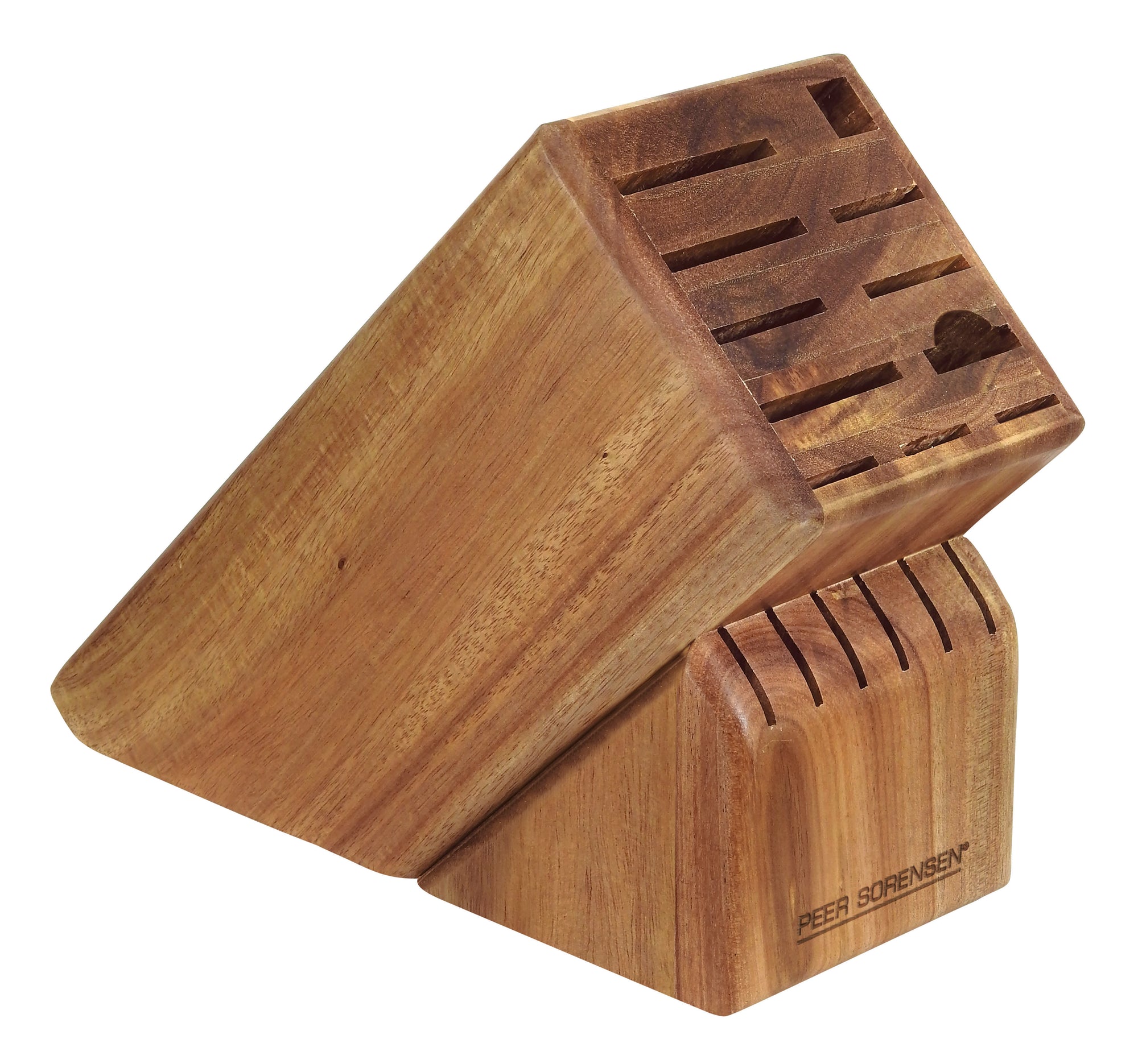 Knife Block 17 Slot – Acacia Wood – Peer Sorensen