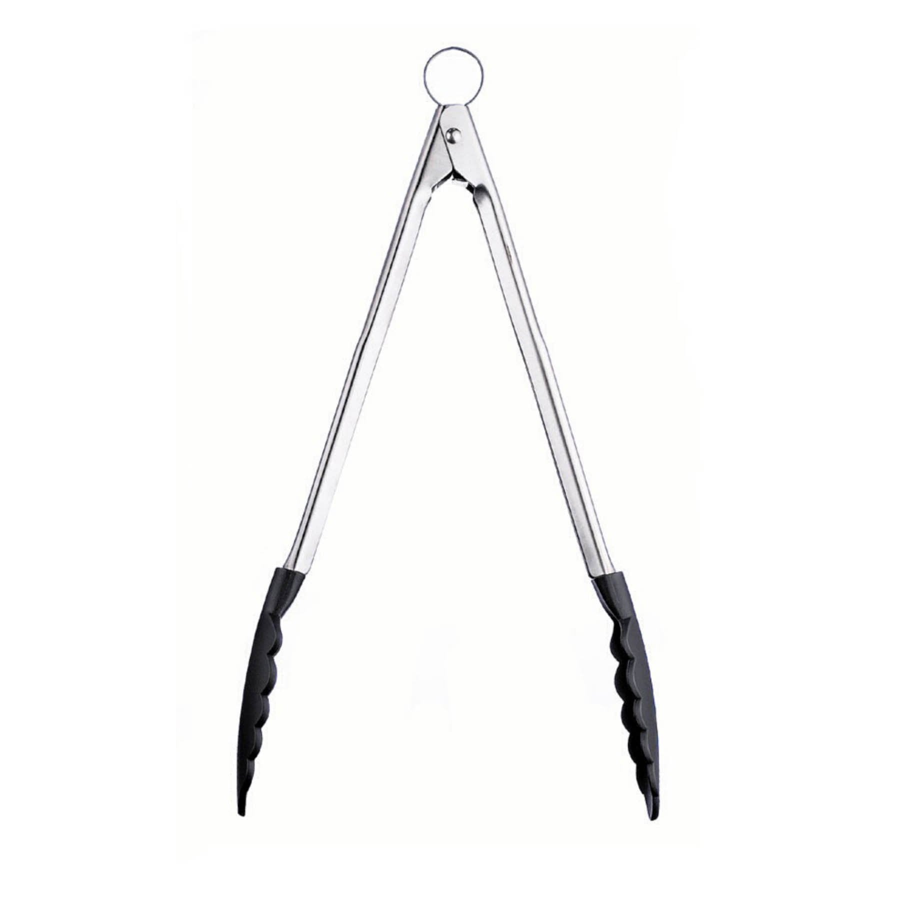 Cuisipro Silicone Locking Tongs- 18cm Black