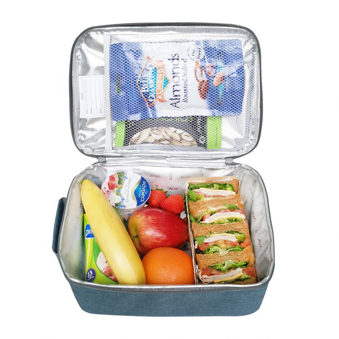Insulated Lunch Tote - Blue