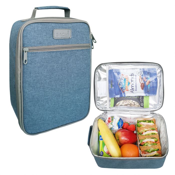 Insulated Lunch Tote - Blue