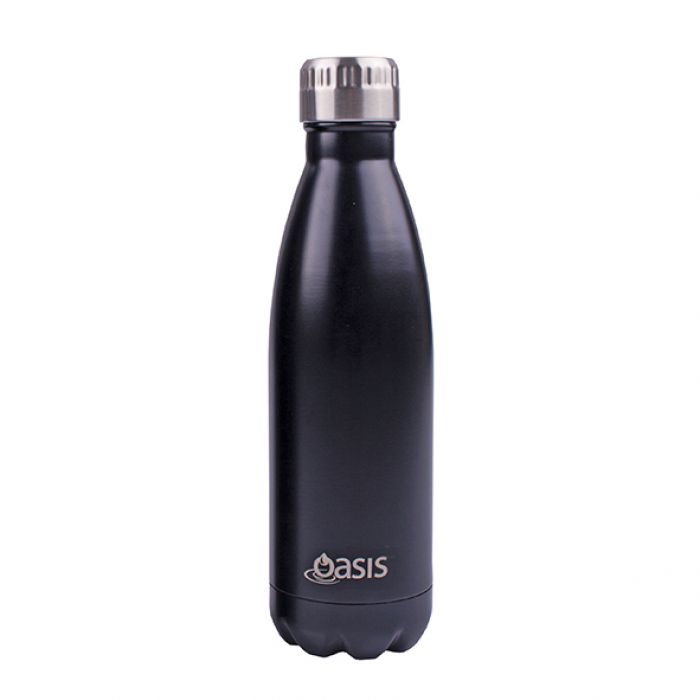 Insulated Drink Bottle 500ml - MATTE BLACK