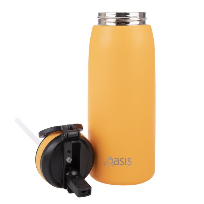 Sports Bottle W/ Sipper Spout 780ml - Neon Orange