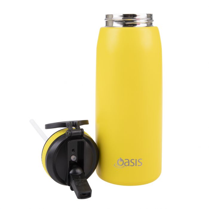 Sports Bottle W/ Sipper Spout 780ml - Neon Yellow