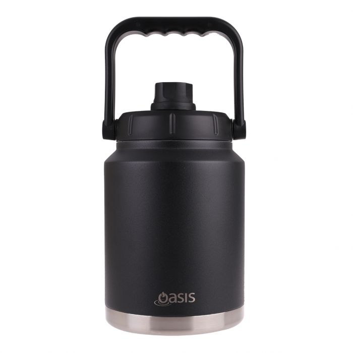 Oasis Double Wall Insulated Black - Jug W/ Carry Handle 2.1 Litre