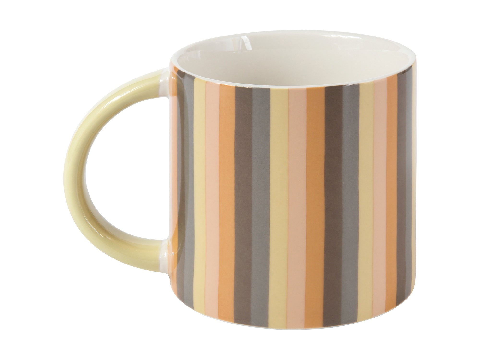 Power Pop Stripes Mug 400ML Charcoal
