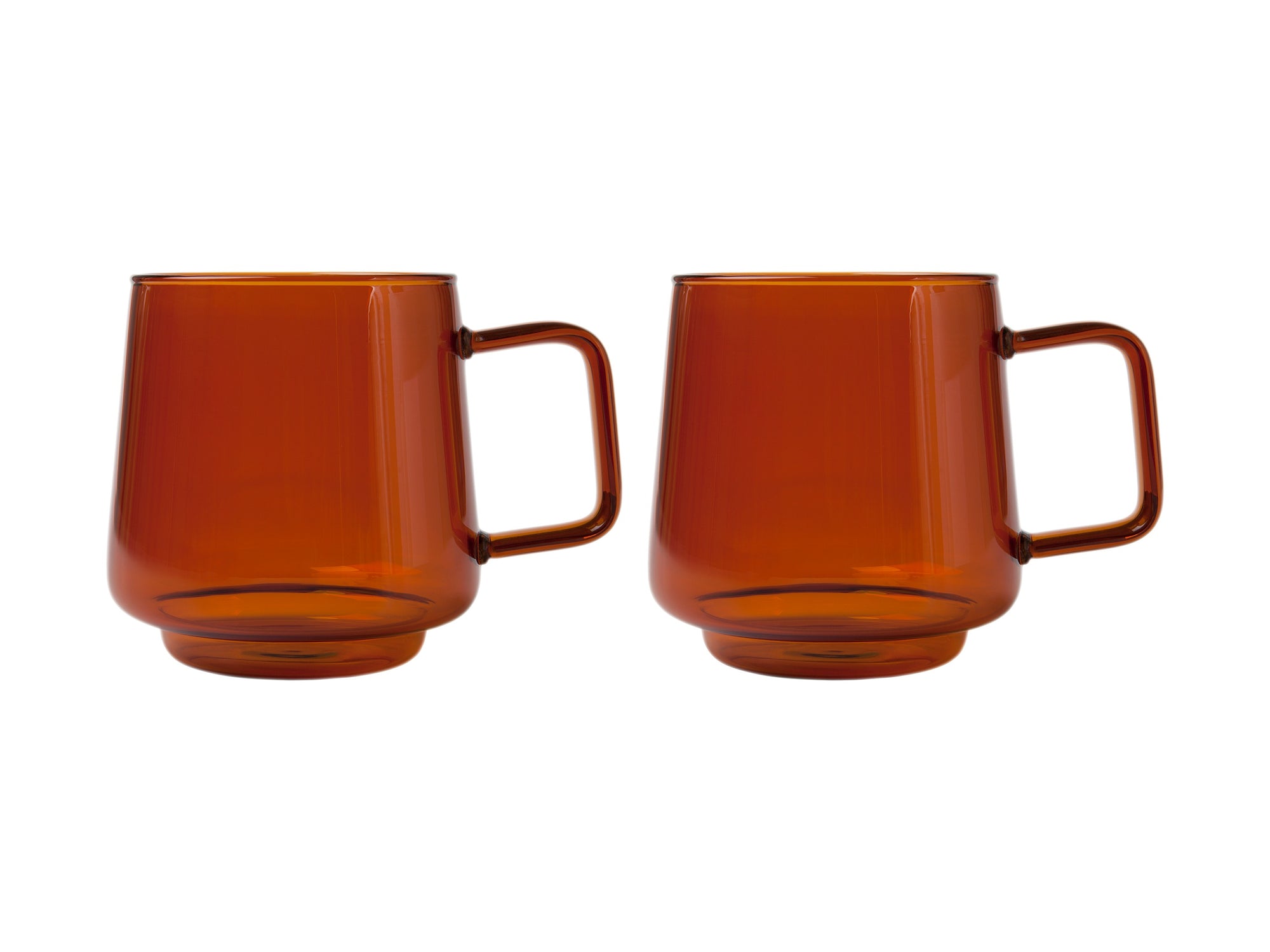 Blend Sala Glass Mug 400ML Set of 2 Amber