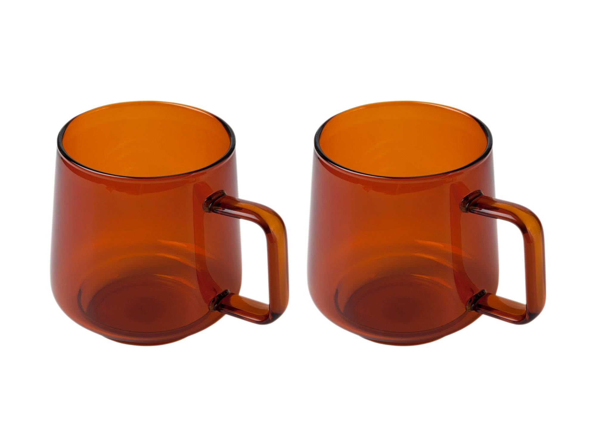 Blend Sala Glass Mug 400ML Set of 2 Amber