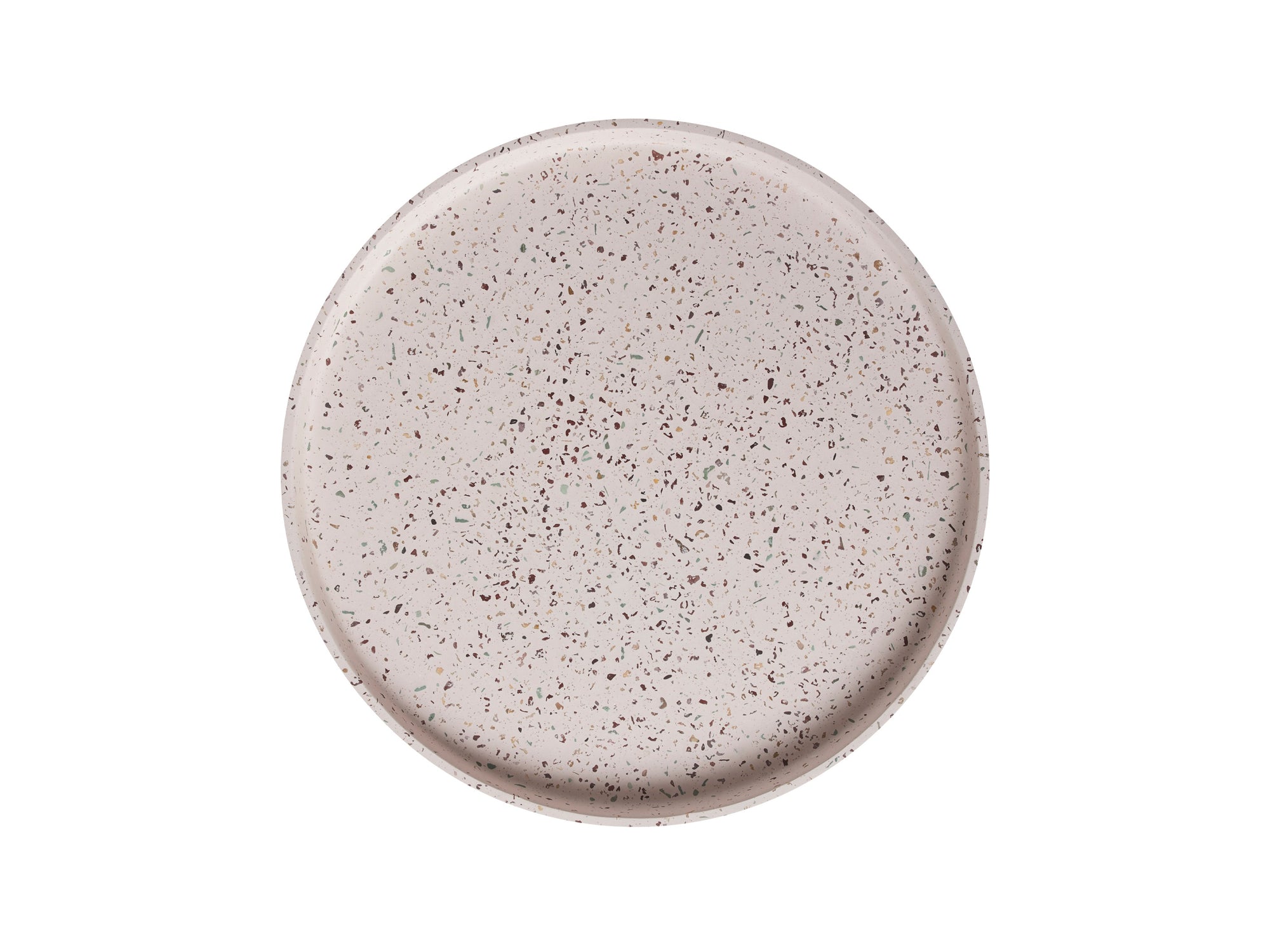 Livvi Terrazzo Round Serving Tray 36cm Blush