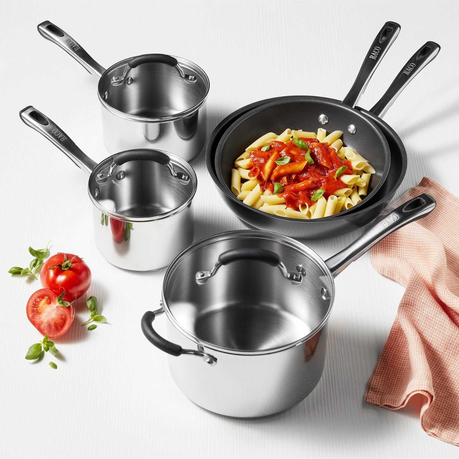 RACO Contemporary 3 Piece Stainless Steel Saucepan Set