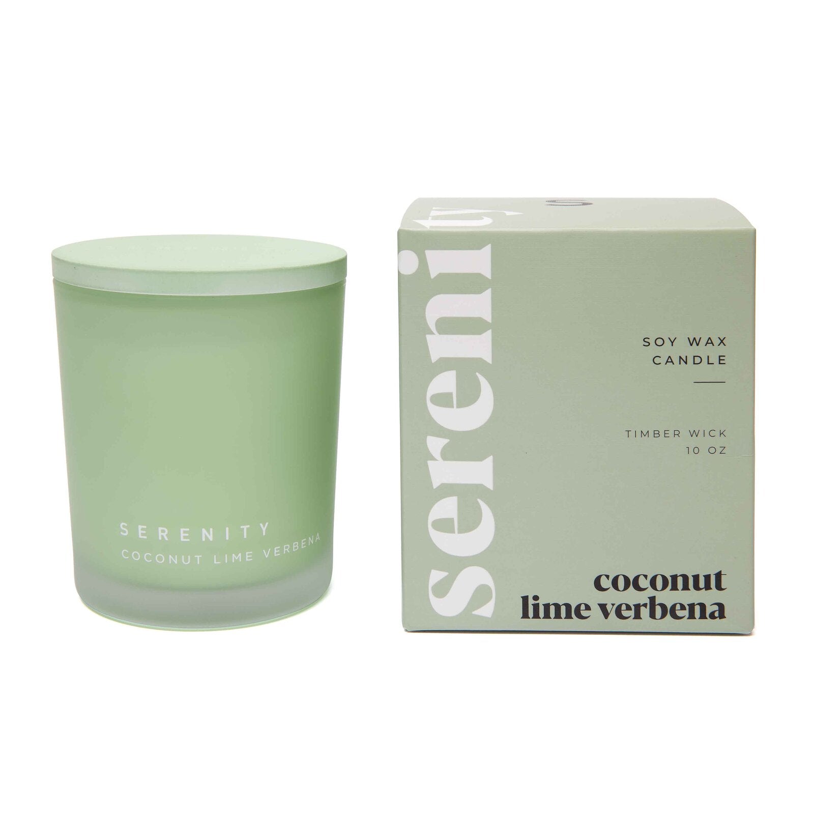 Coconut Lime Verbena Serenity Scented Jar Candle