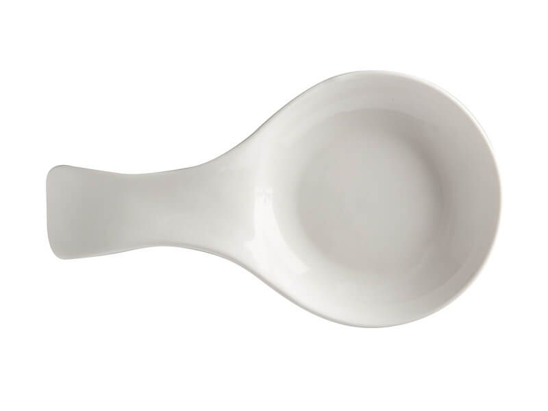 White Basics Round Spoon Rest