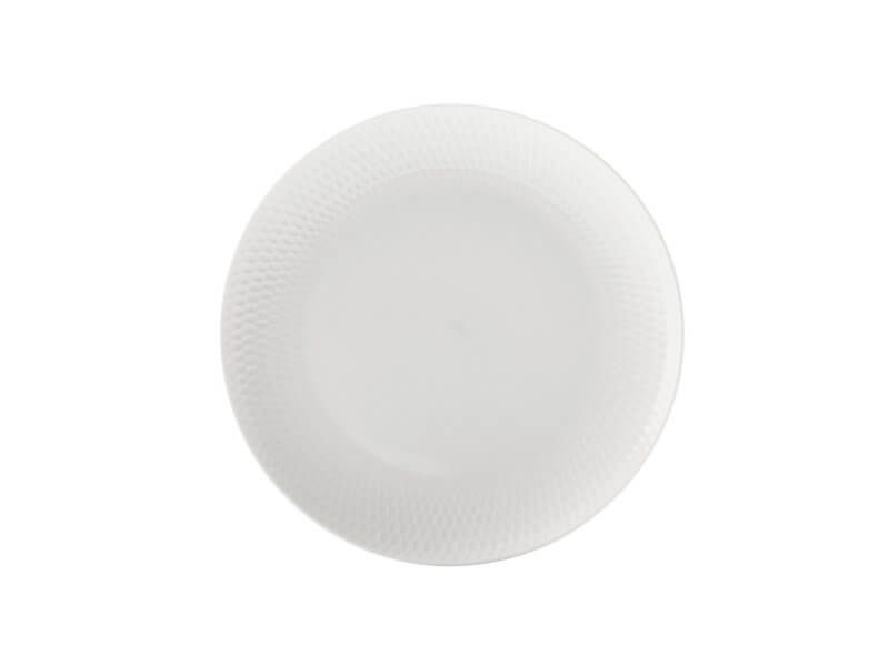 Dinner Set 12 Piece - White Basics Diamonds