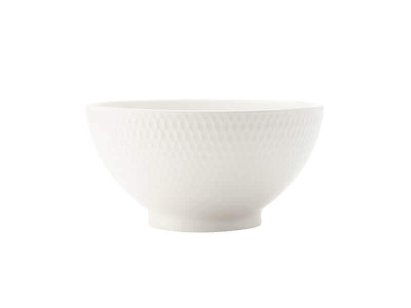 White Basics Diamonds Rice Bowl 12.5cm