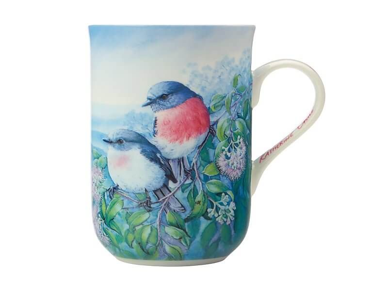 Birds of Australia 10 year Anniversary Mug 300ML Rose Robin